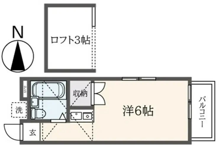 サンサーラ山手 2階階 間取り