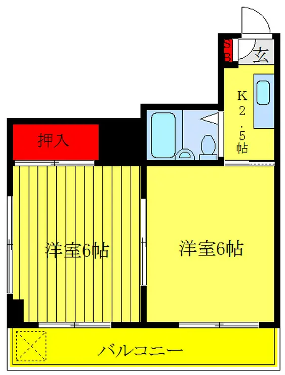 マンション麻衣 3階階 間取り