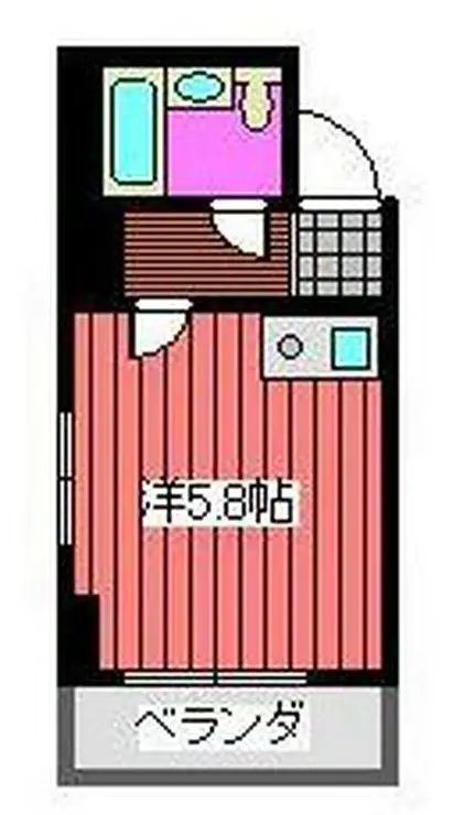 進正東大前コーポ 4階階 間取り