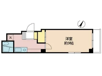 グレース牛浜(1K/3階)の間取り写真