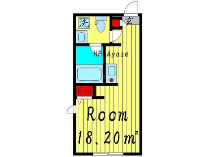 LUDENS五反野FR(ワンルーム/2階)の間取り写真