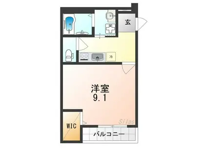 フジパレス堺中長尾III番館(1K/1階)の間取り写真