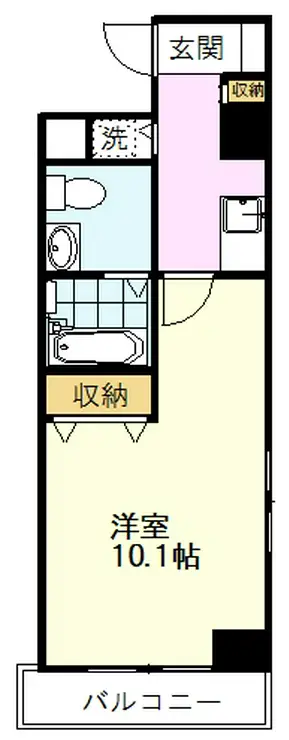 アリュージュ西国立 3階階 間取り