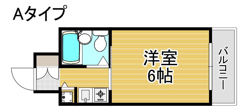 アニメイト大阪(1K/4階)の間取り写真