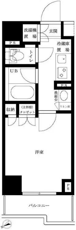 ルーブル仲六郷壱番館 5階階 間取り