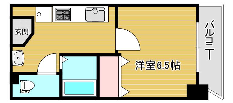 ル・パンタン(1K/4階)の間取り写真