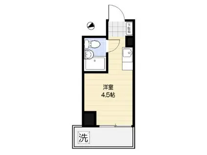 銀座ダイヤハイツ(ワンルーム/2階)の間取り写真
