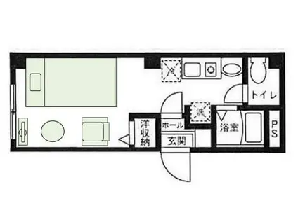 TENAPALACE(1K/1階)の間取り写真
