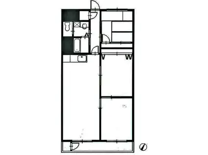 ニュー山手マンション(3LDK/2階)の間取り写真