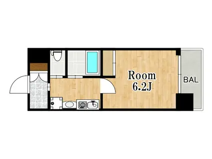 エステムコート新大阪VIエキスプレイス(1K/12階)の間取り写真