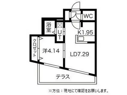RESIDENCE 5C(1LDK/1階)の間取り写真