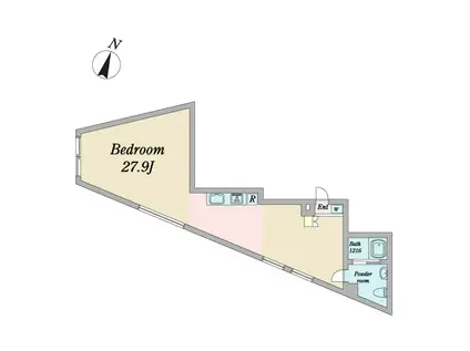 COZY岡崎柱町(ワンルーム/1階)の間取り写真