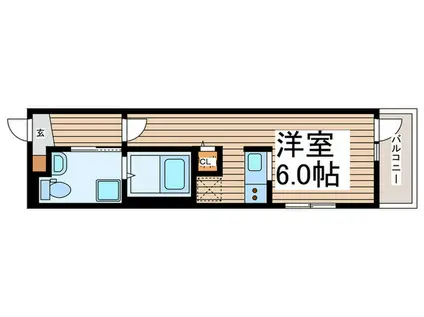 シルフィード氷川(ワンルーム/2階)の間取り写真