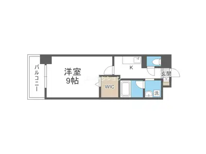 グレイス難波南(1K/6階)の間取り写真