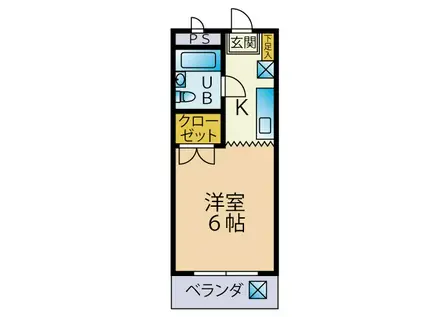 ピュアーハイム(ワンルーム/1階)の間取り写真