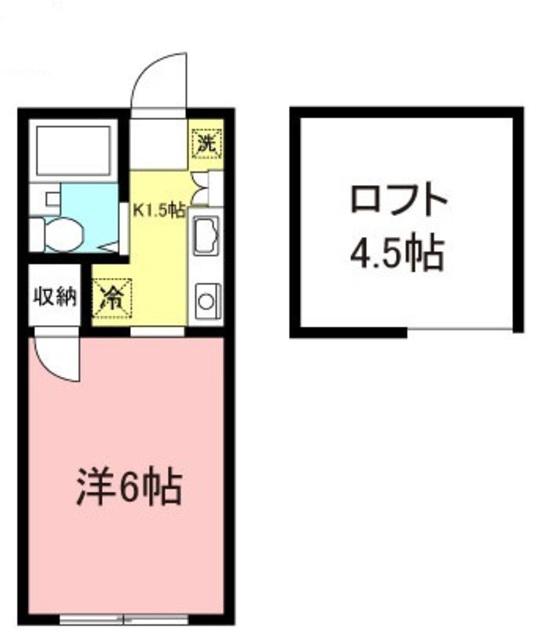 太喜AI(1K/2階)の間取り写真