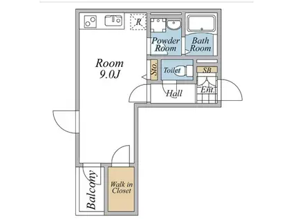ノトア祐天寺(ワンルーム/3階)の間取り写真