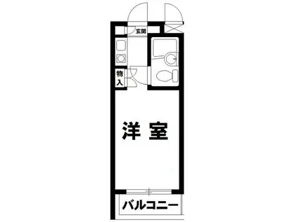 エルヴィーナ桜新町(ワンルーム/3階)の間取り写真