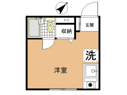 錦町ビル(ワンルーム/4階)の間取り写真