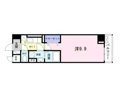 ボア ソルチ(1K/3階)の間取り写真