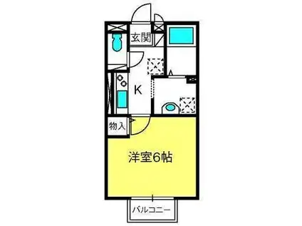 パル・コメット(1K/1階)の間取り写真