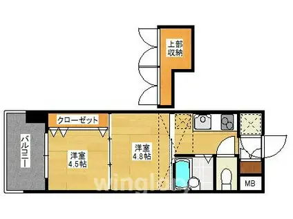 NO46 V-PROJECT2100天神(2K/12階)の間取り写真