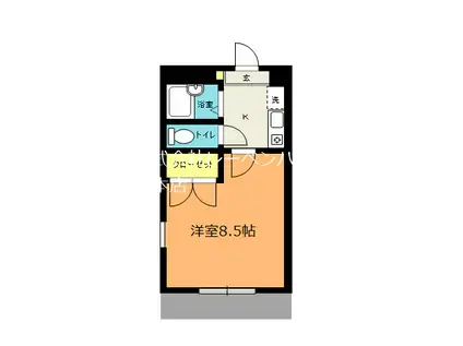 レジデンス宮前(1K/1階)の間取り写真