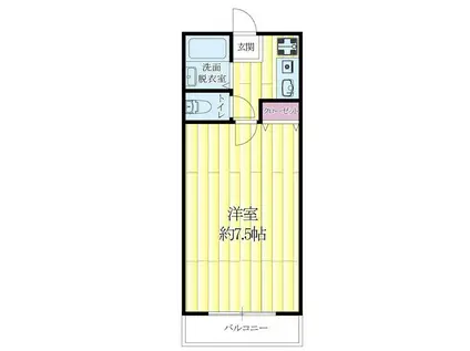 メゾンイズミ(1K/3階)の間取り写真