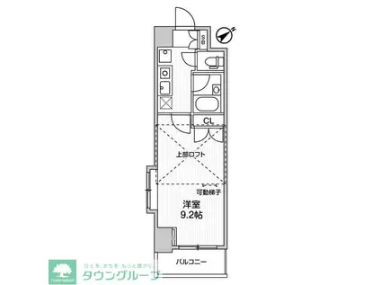 アパートメンツ練馬北町(1K/9階)の間取り写真