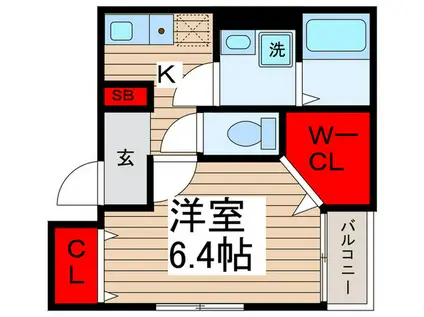 HOUSE E&I(1K/3階)の間取り写真