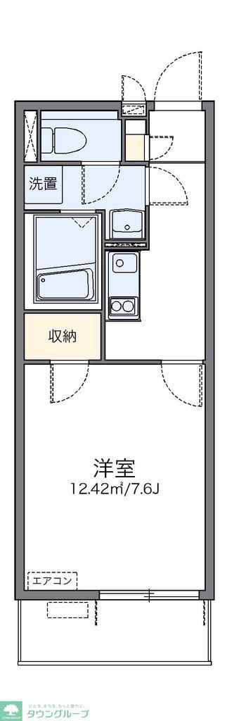 レオネクストプランドール(1K/3階)の間取り写真
