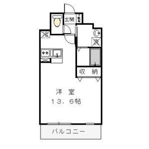 アルト カッシーナ(1K/9階)の間取り写真
