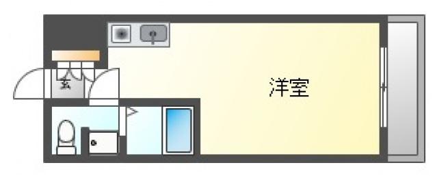メープル八丁堀(ワンルーム/8階)の間取り写真