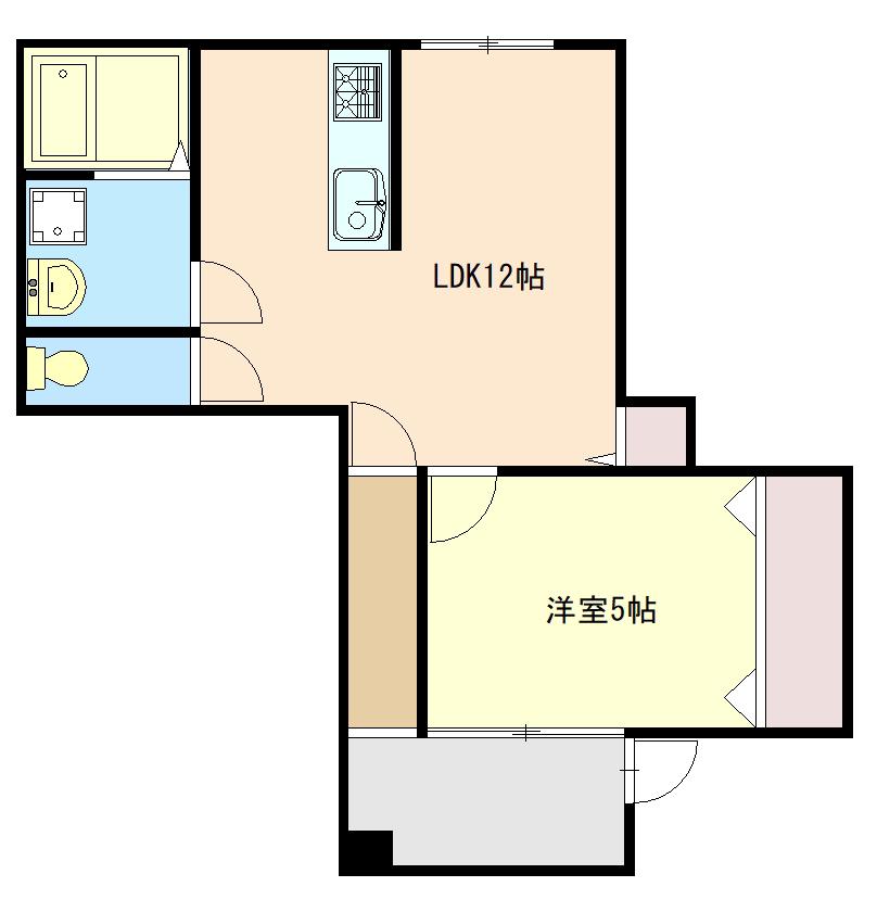 プリメロ ボニータ(1LDK/1階)の間取り写真