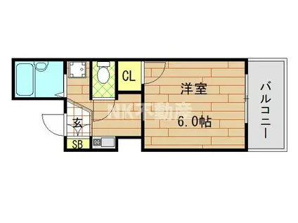 メゾンドソレイユ(1K/2階)の間取り写真