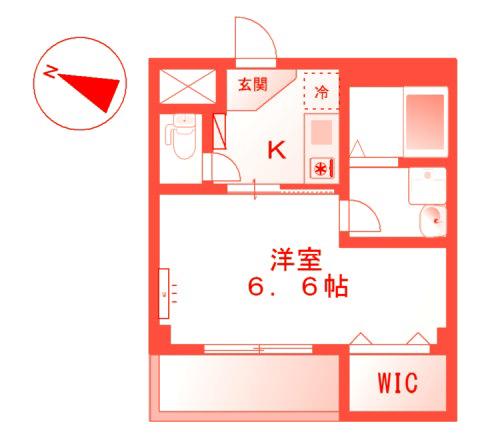 PALACE若竹(1K/3階)の間取り写真