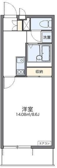 レオネクスト希望(1K/2階)の間取り写真