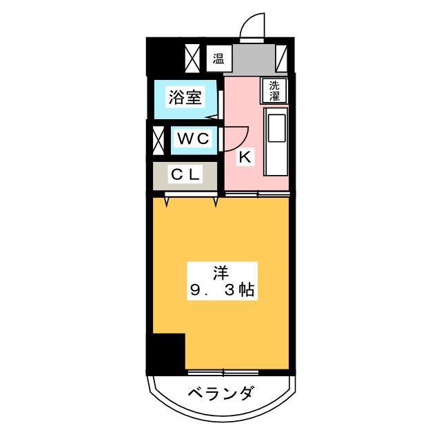 シャトーボナール(1K/2階)の間取り写真