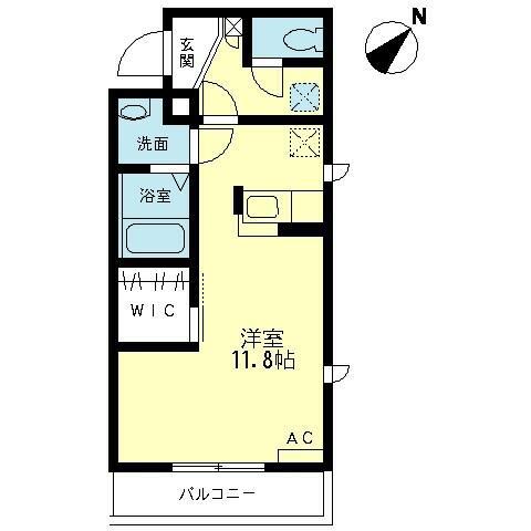 代官ヒルズ(ワンルーム/3階)の間取り写真