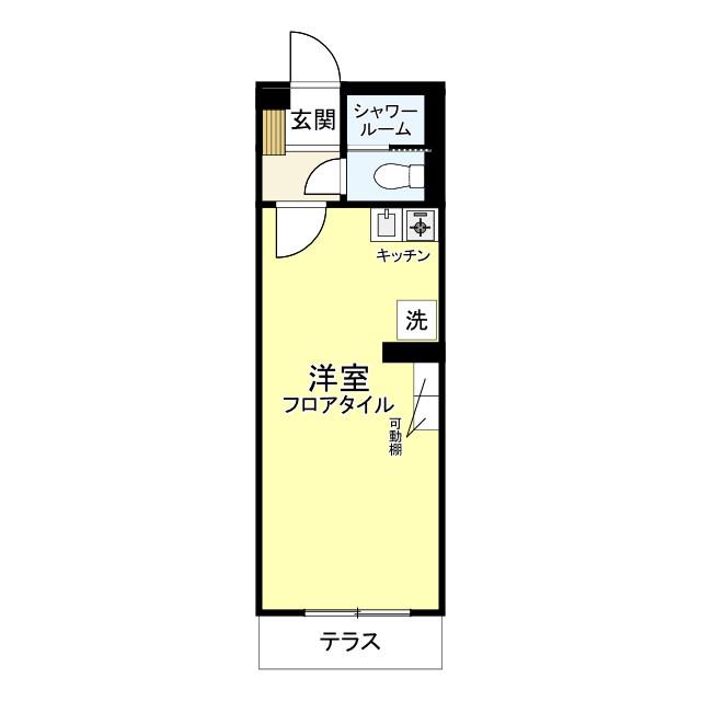 土屋コーポ(1K/1階)の間取り写真