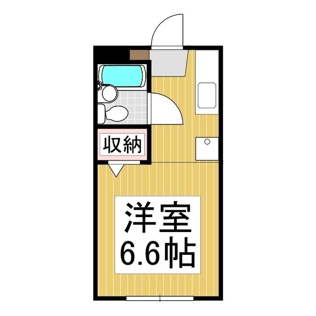 ライフワンノミゾ(1K/1階)の間取り写真