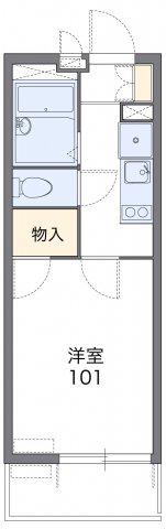 KT今池(1K/3階)の間取り写真