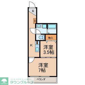 CASA-CARERRA(2K/2階)の間取り写真