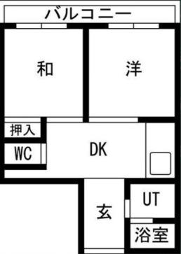 中村パークビル(3DK/3階)の間取り写真