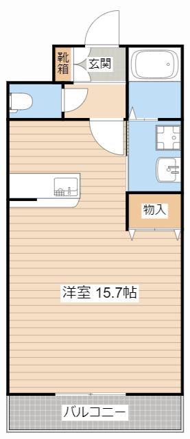 CYGNUS(ワンルーム/2階)の間取り写真