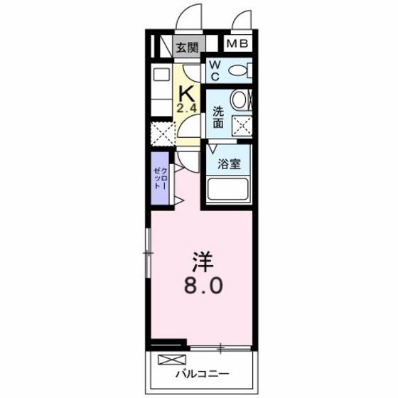 ファイン セイバリー(1K/3階)の間取り写真