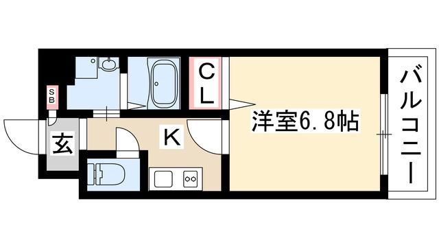 MELIV桜山(1K/2階)の間取り写真