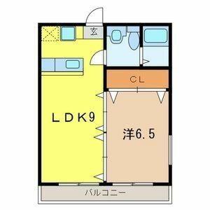 オリーブステージB棟 913838(1LDK/1階)の間取り写真