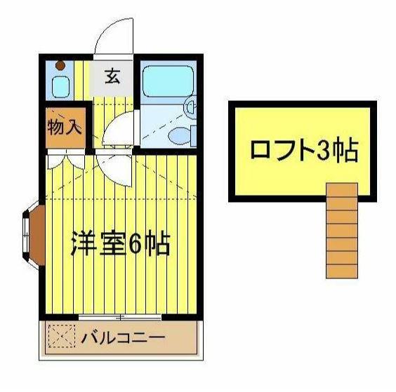 PALACIOMATUDO 1650(1K/2階)の間取り写真