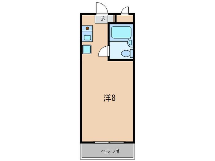 パンプランテ甲子園(ワンルーム/3階)の間取り写真